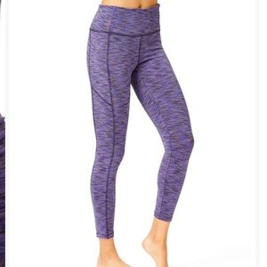 Purple & Gray Space-Dye Two-Pocket
Leggings